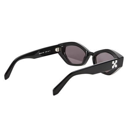 Black-Dark Grey - Back - Off White Unisex Adult Hilo Hexagon Sunglasses