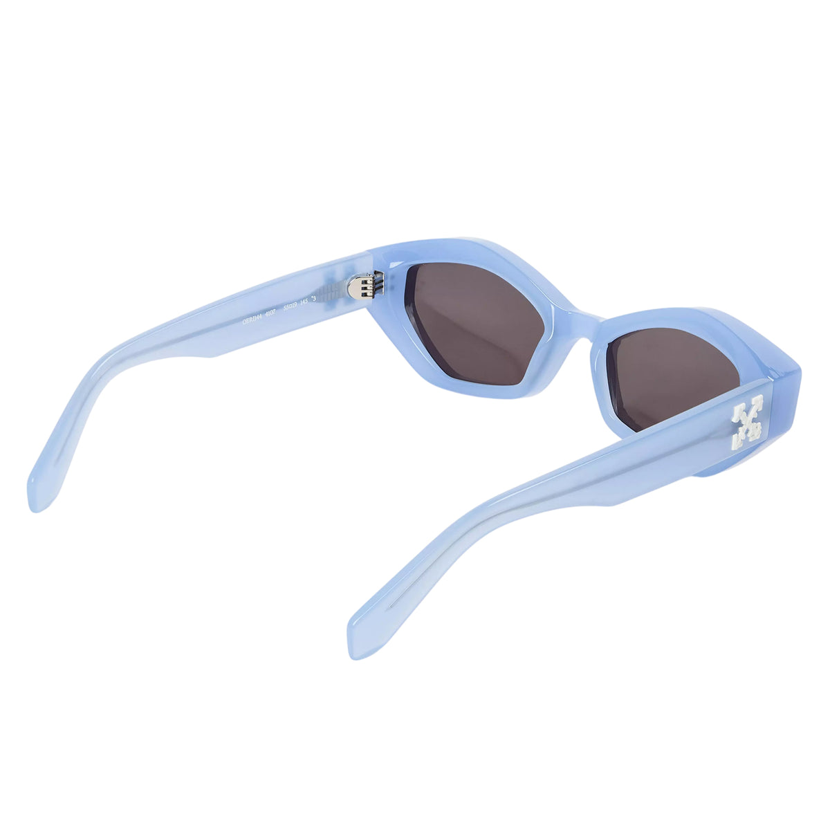 Blue-Dark Grey - Back - Off White Unisex Adult Hilo Hexagon Sunglasses