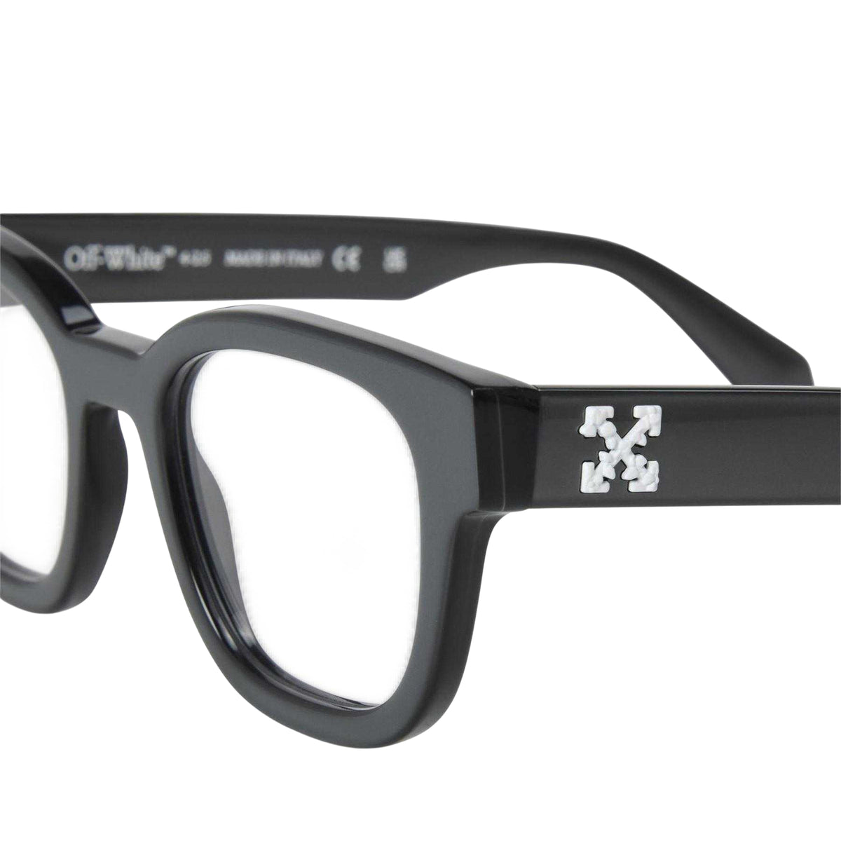 Pearl Grey - Side - Off White Style 8n Logo Glasses