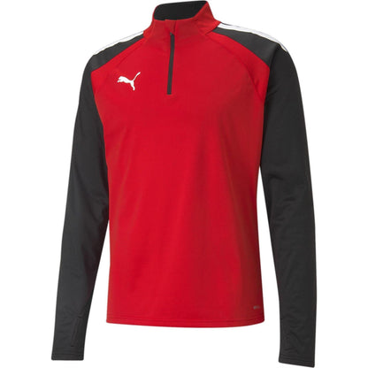 Red-Black - Front - Puma Mens Colour Block Top