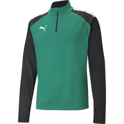 Green-Black - Front - Puma Mens Colour Block Top