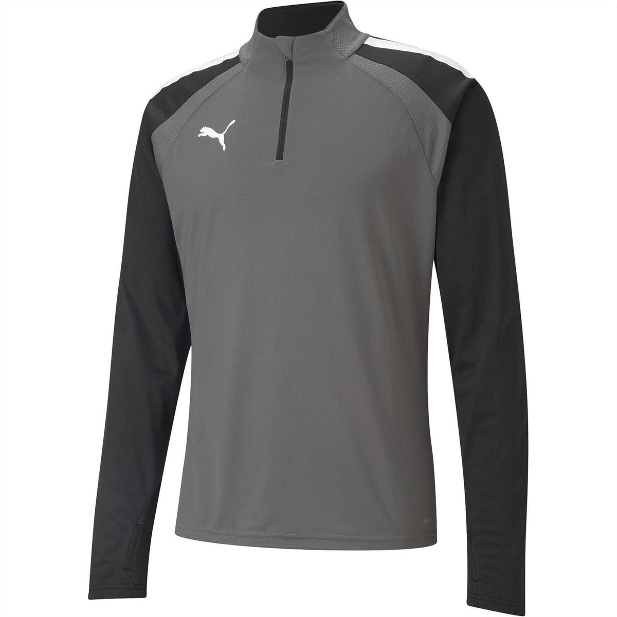 Pearl-White - Front - Puma Mens Colour Block Top