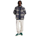 Navy - Pack Shot - Lyle & Scott Mens Checked Flannel Overshirt