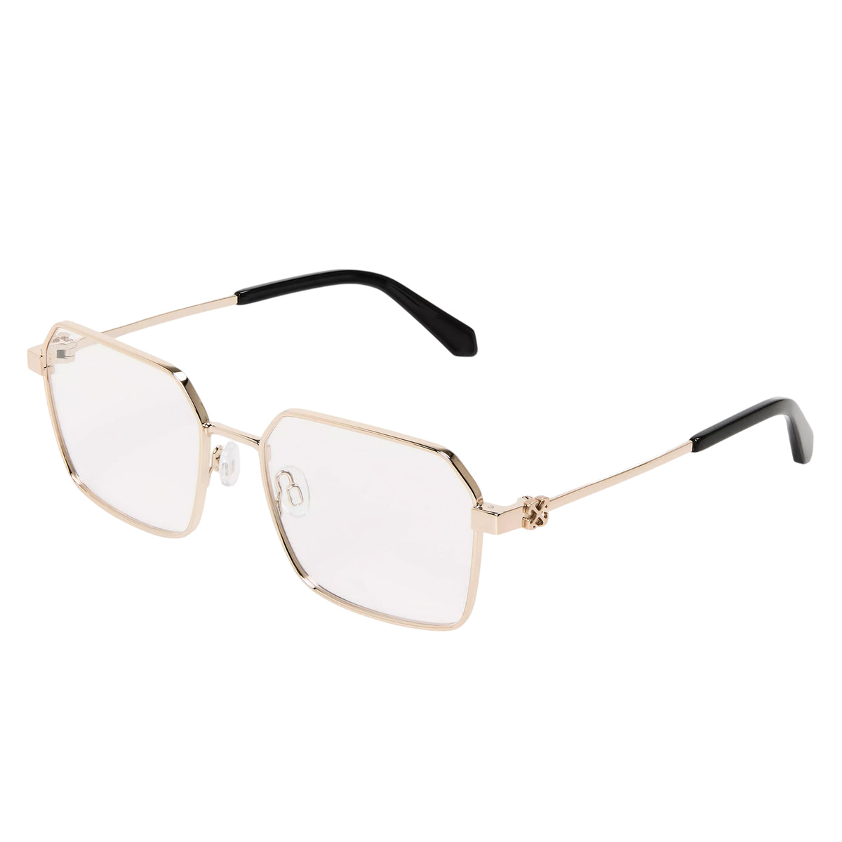 Gold - Front - Off White Unisex Adult Style 8q Glasses