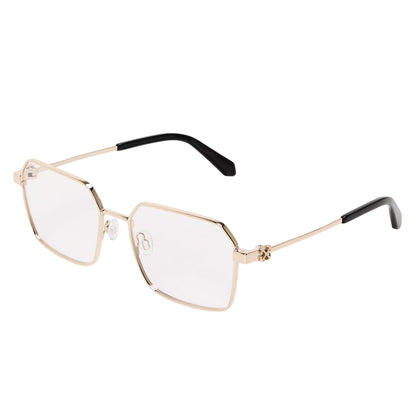 Gold - Front - Off White Unisex Adult Style 8q Glasses