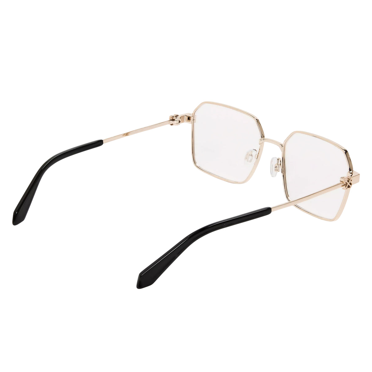 Gold - Back - Off White Unisex Adult Style 8q Glasses