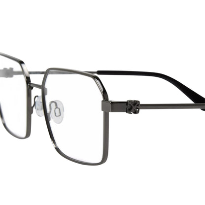 Gunmetal - Side - Off White Unisex Adult Style 8q Glasses