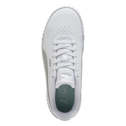White-Silver - Lifestyle - Lacoste Womens-Ladies Carina 3.0 Trainers