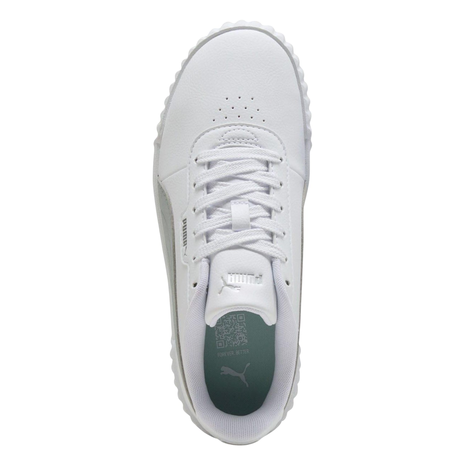White-Silver - Lifestyle - Lacoste Womens-Ladies Carina 3.0 Trainers