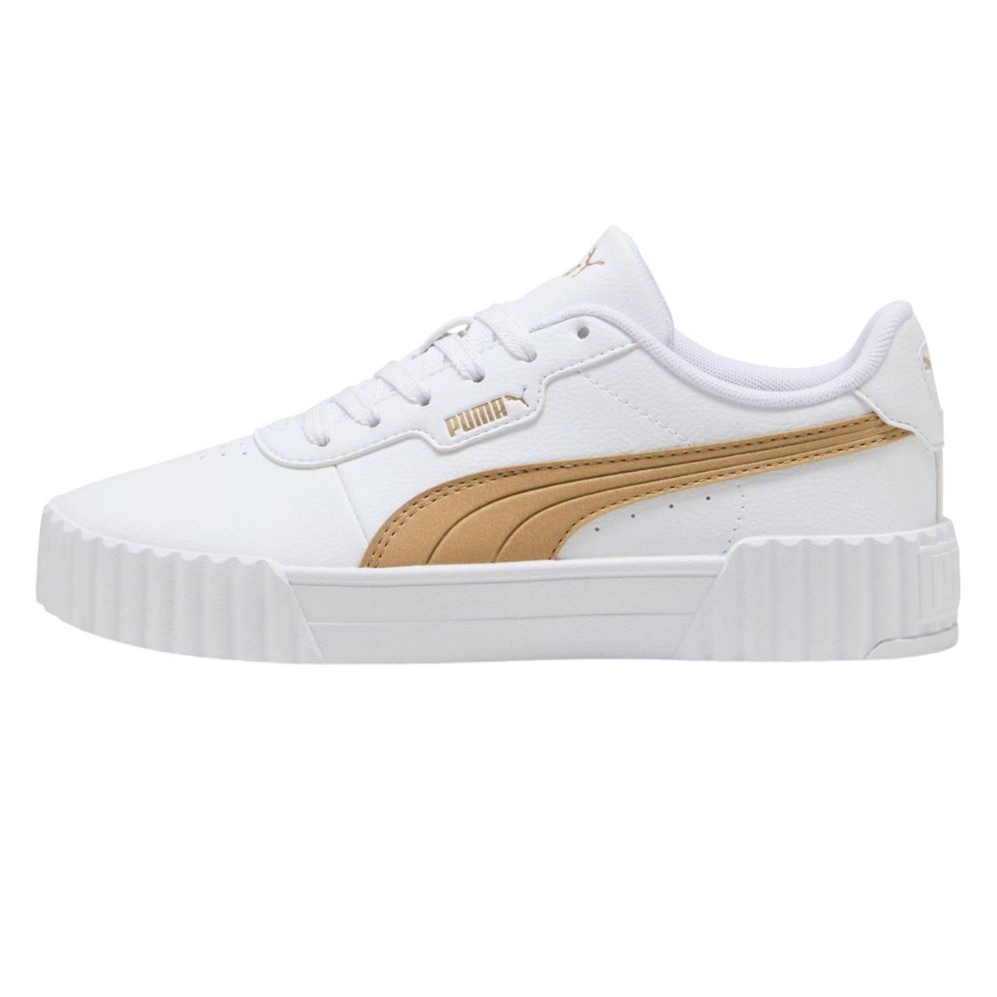 White - Side - Lacoste Womens-Ladies Carina 3.0 Trainers
