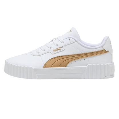White - Side - Lacoste Womens-Ladies Carina 3.0 Trainers