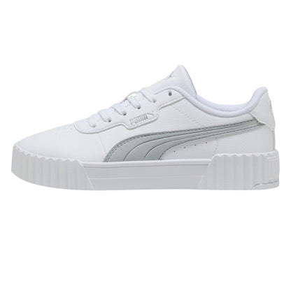 White-Silver - Side - Lacoste Womens-Ladies Carina 3.0 Trainers