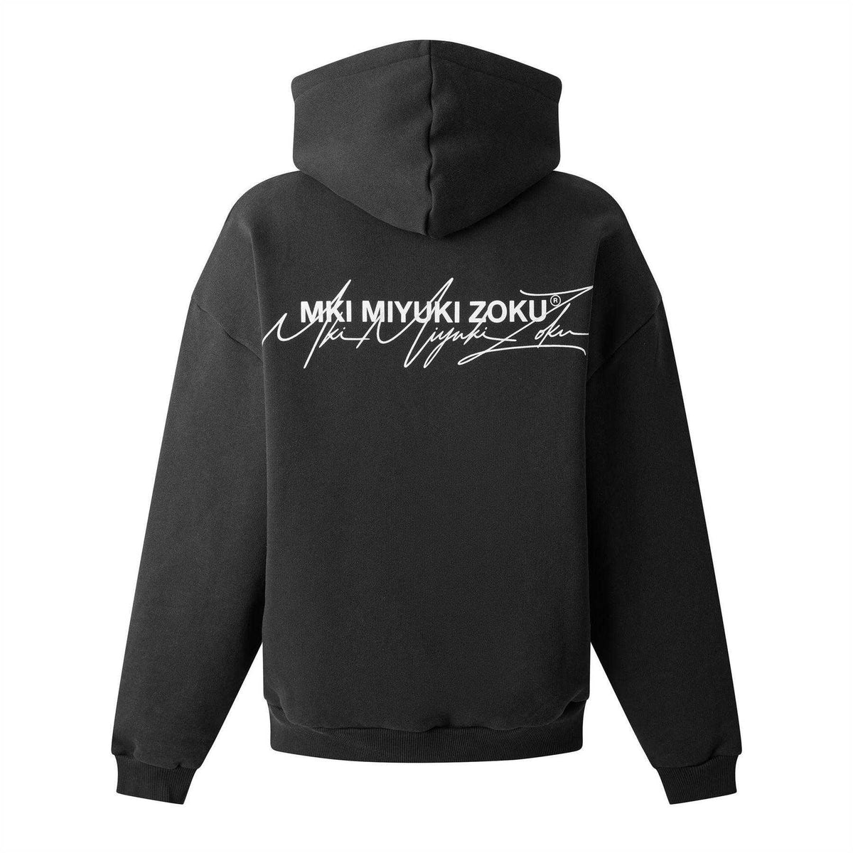 Black - Back - MKI MIYUKI ZOKU Mens Signature Hoodie