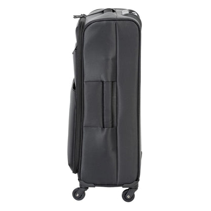 Black - Side - Linea Plain Softshell Suitcase