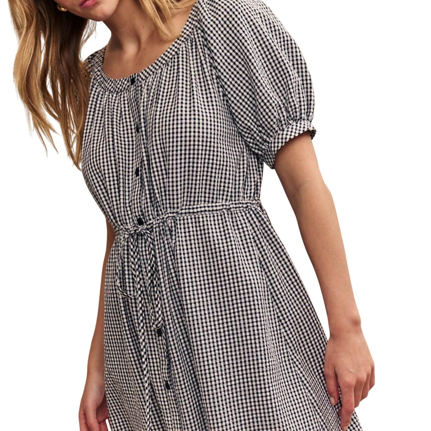 Black-White - Side - Nobody´s Child Womens-Ladies Jade Midi Dress