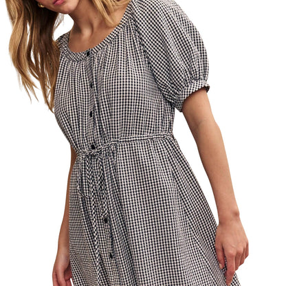 Black-White - Side - Nobody´s Child Womens-Ladies Jade Midi Dress