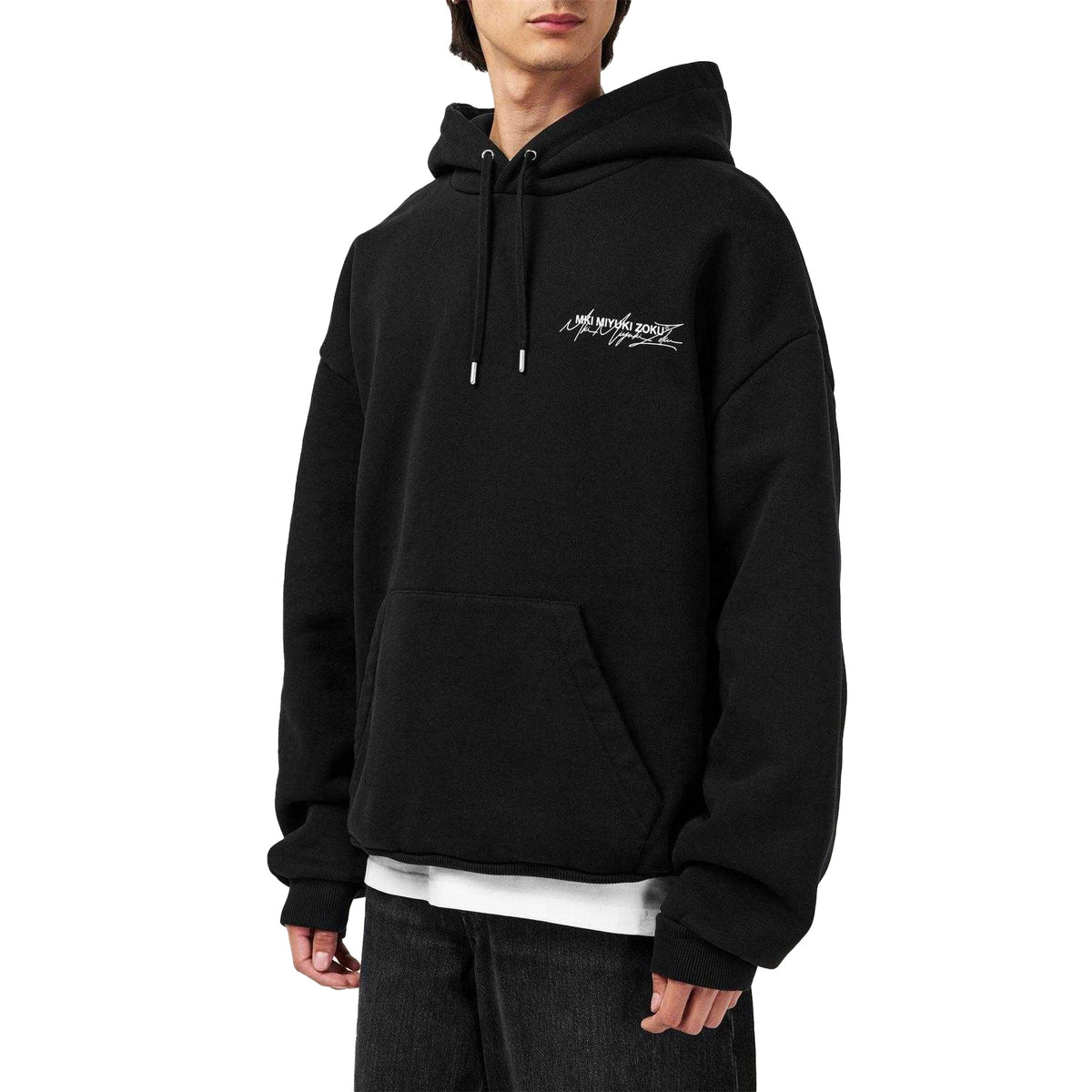 Black-Grey - Lifestyle - MKI MIYUKI ZOKU Mens Script Hoodie