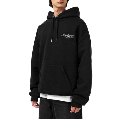Black-Grey - Lifestyle - MKI MIYUKI ZOKU Mens Script Hoodie