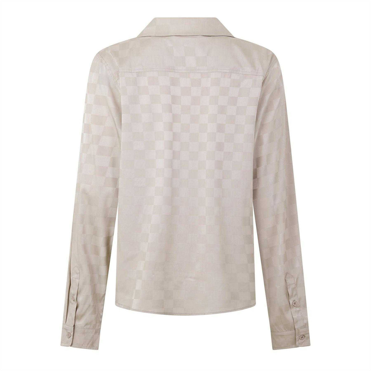 Champagne - Back - Belier Mens Squares Jacquard Shirt