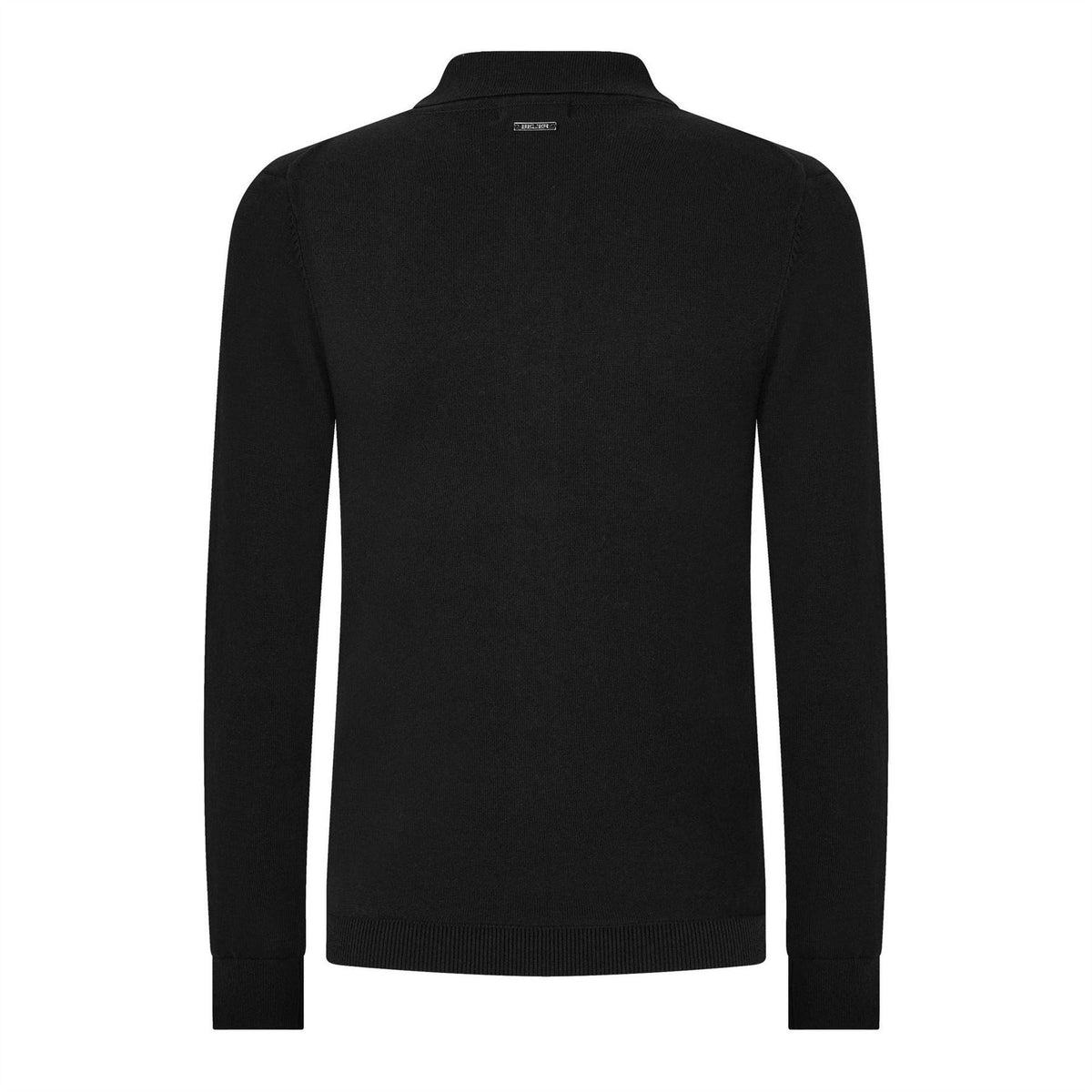 Black - Back - Belier Mens Knitted Overshirt