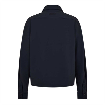 Jet Black - Back - Guess Mens Achille Plain Overshirt