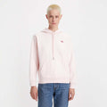 Pink - Front - Levis Womens-Ladies Standard Hoodie
