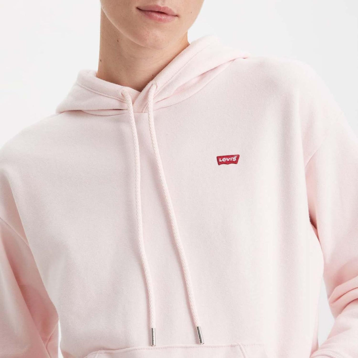 Pink - Side - Levis Womens-Ladies Standard Hoodie