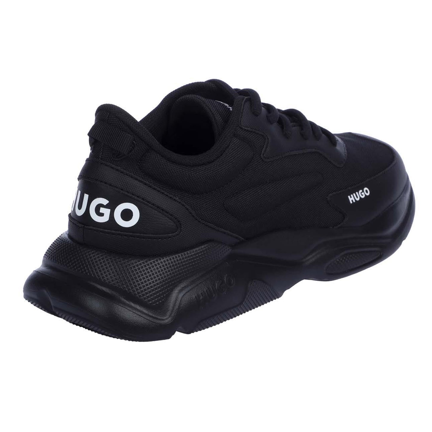 Black - Back - Hugo Womens-Ladies Leon Running Trainers
