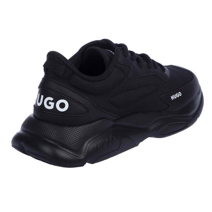 Black - Back - Hugo Womens-Ladies Leon Running Trainers