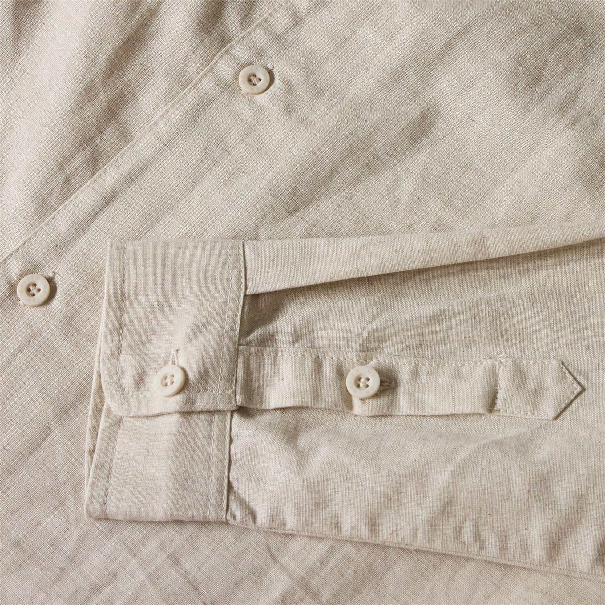 Oatmeal - Lifestyle - Belier Mens Linen Long-Sleeved Shirt