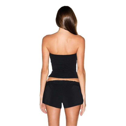 Soot Grey - Back - Skims Womens-Ladies Jersey Cotton Tube Top