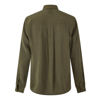 Olive - Back - Belier Mens Pocket Long-Sleeved Shirt