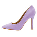 Purple - Side - Where´s That From Womens-Ladies Suede High Heel Court Pumps