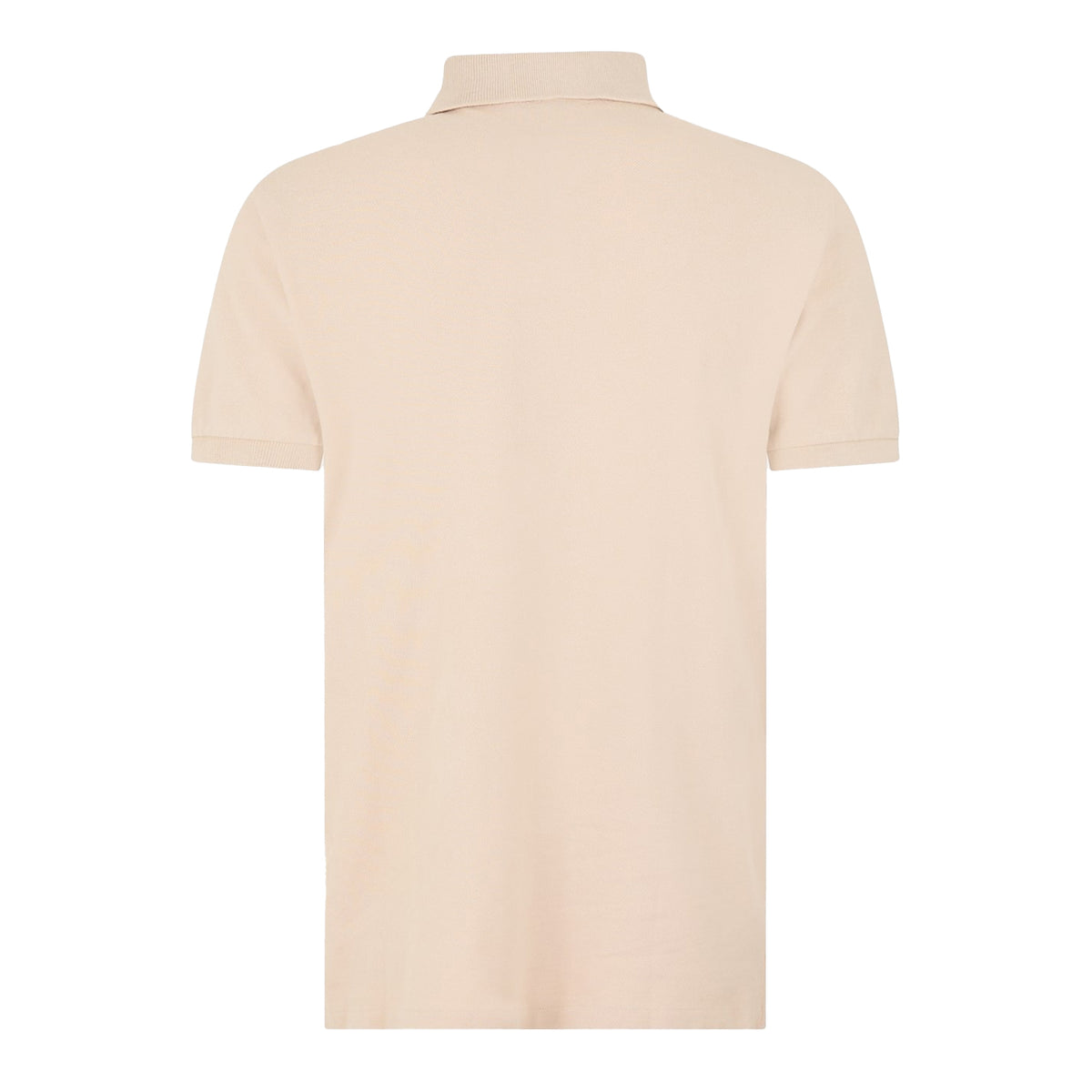 Stone Grey - Back - Ralph Lauren Mens Slim Short-Sleeved Polo Shirt