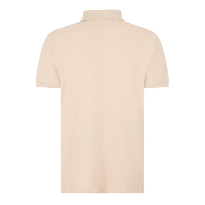 Stone Grey - Back - Ralph Lauren Mens Slim Short-Sleeved Polo Shirt