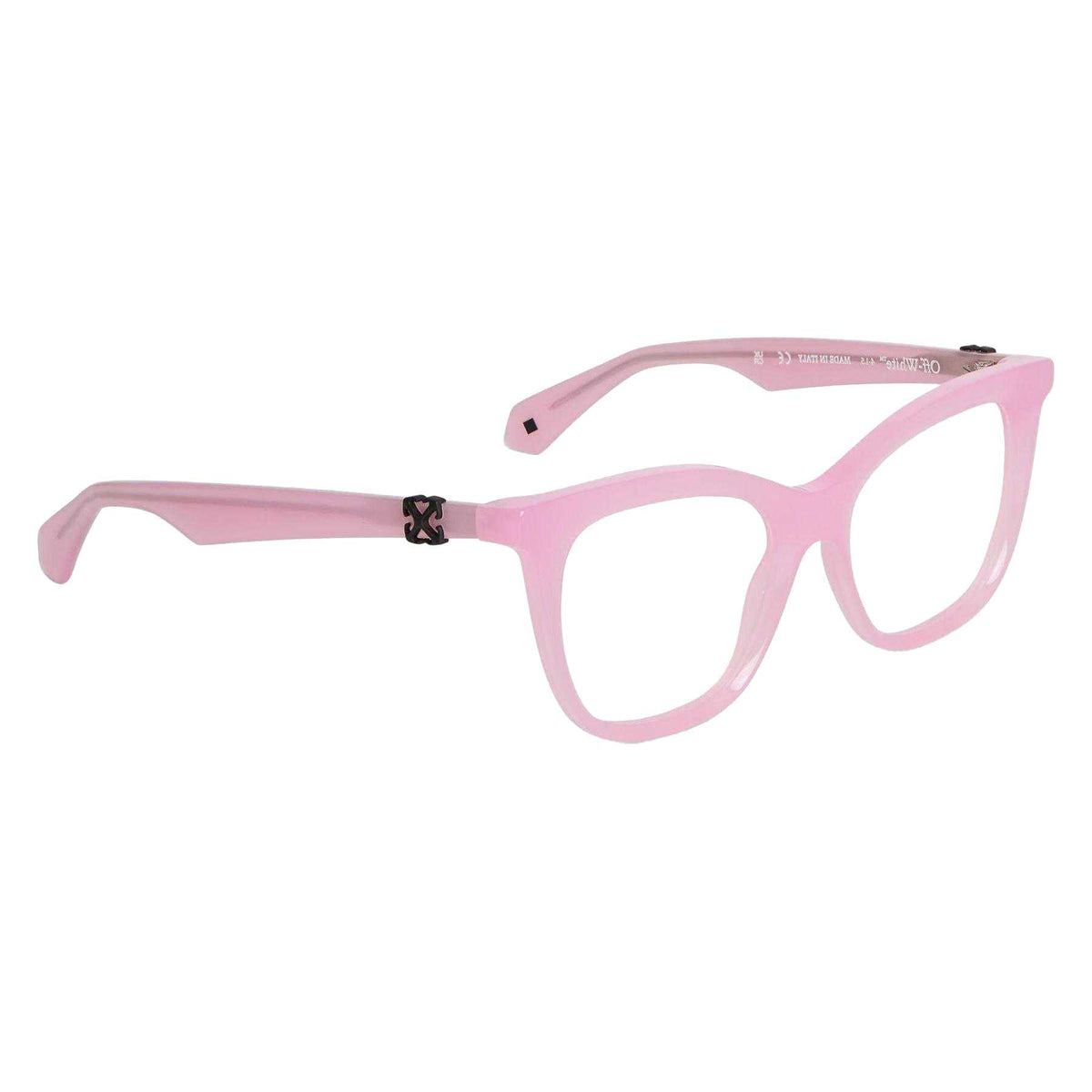 Pink - Side - Off White Womens-Ladies Style 7t Logo Glasses