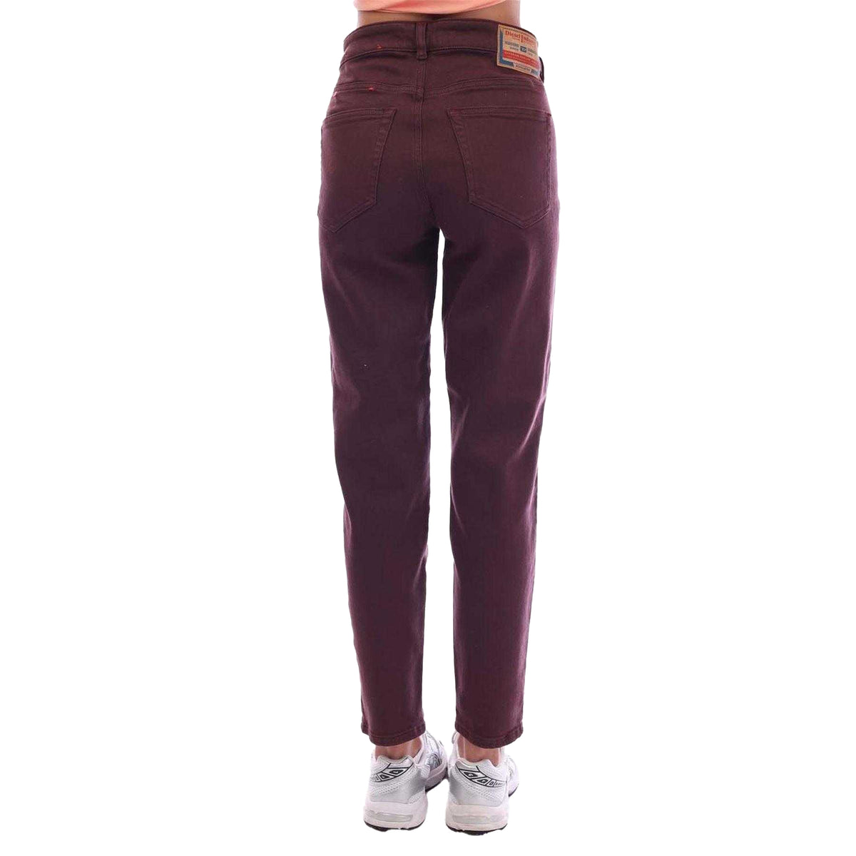 Red - Back - Diesel Womens-Ladies Slandy Cotton Denim Super Skinny Jeans