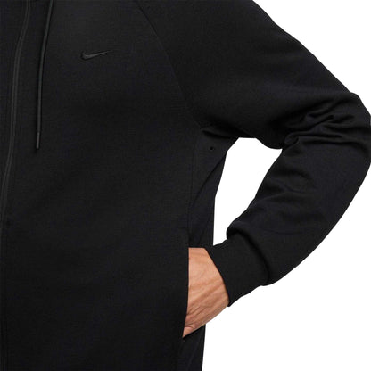 Black - Lifestyle - Nike Mens Dri-FIT Full Zip Hoodie