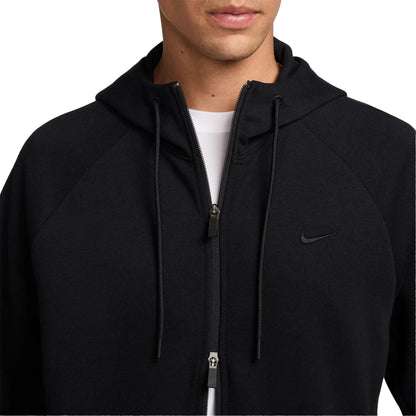 Black - Pack Shot - Nike Mens Dri-FIT Full Zip Hoodie