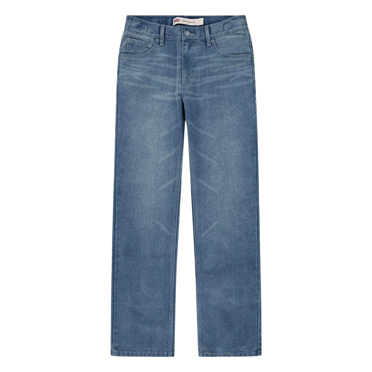 Bay Blue - Front - Levis Childrens-Kids 505 Denim Regular Jeans