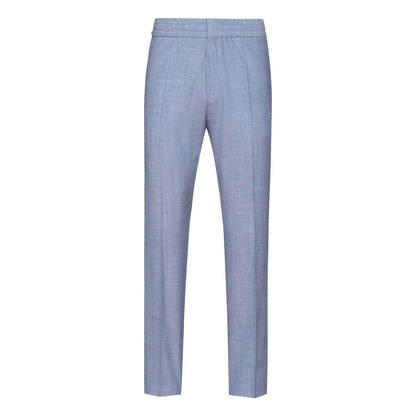 Blue - Front - Boss Mens Howard Slim Trousers