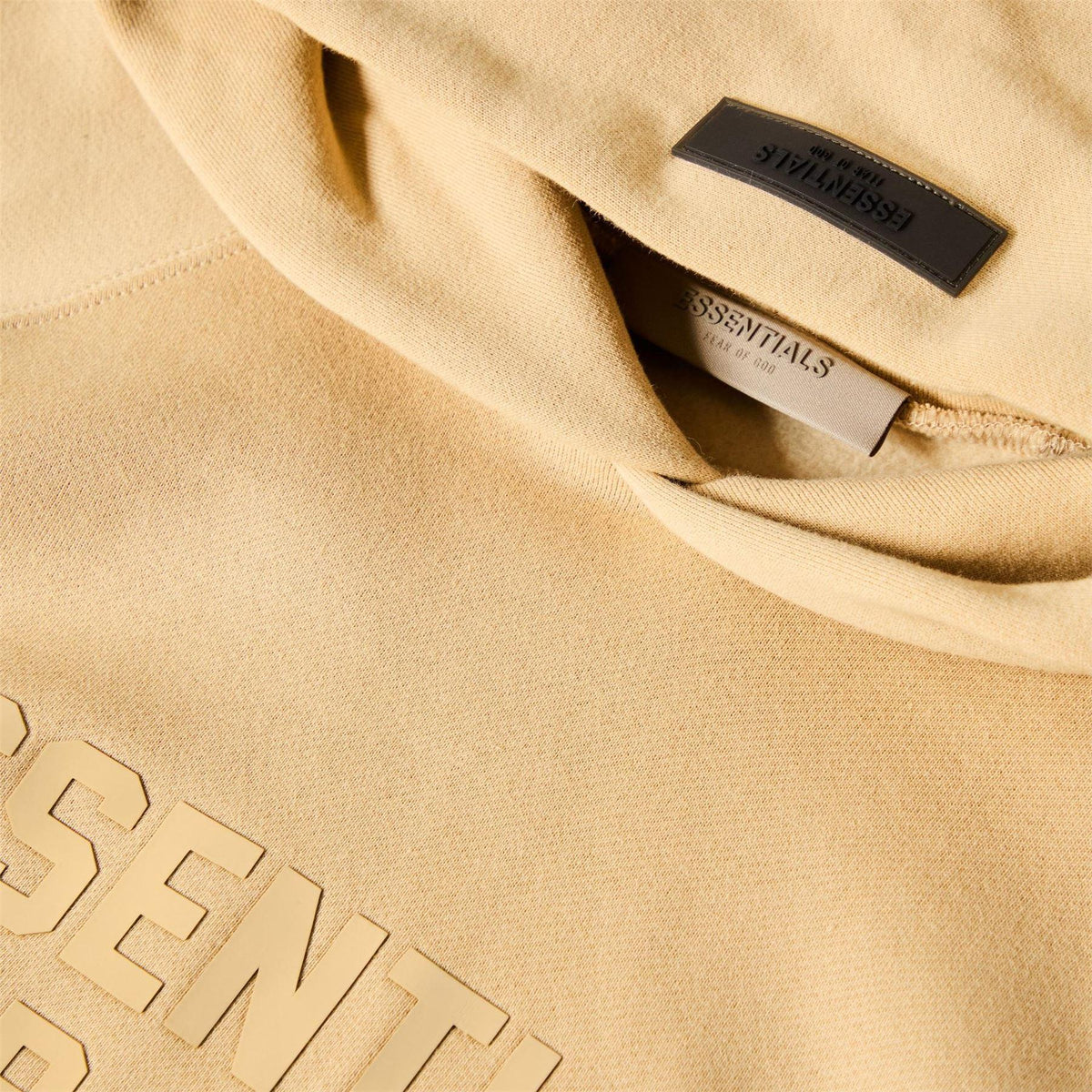 Sand - Side - Fear Of God Essentials Mens Relaxed Fit Hoodie