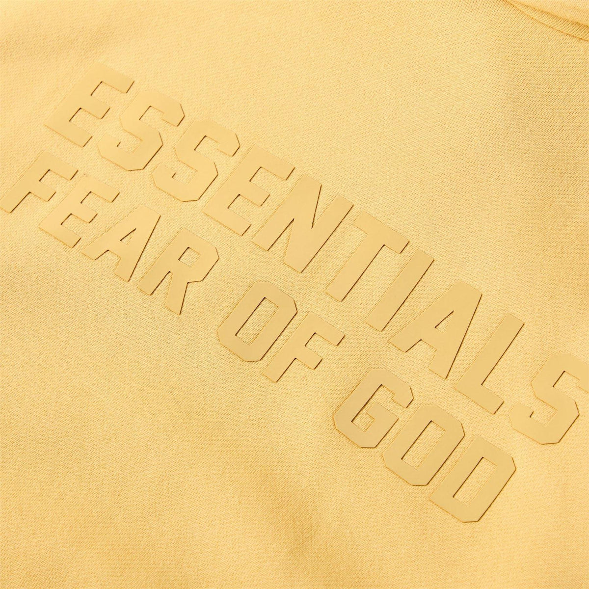 Yellow - Side - Fear Of God Essentials Mens Relaxed Fit Hoodie