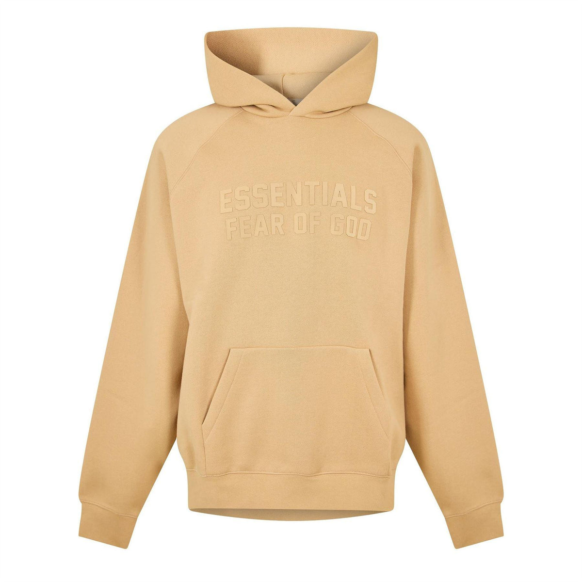 Sand - Front - Fear Of God Essentials Mens Relaxed Fit Hoodie