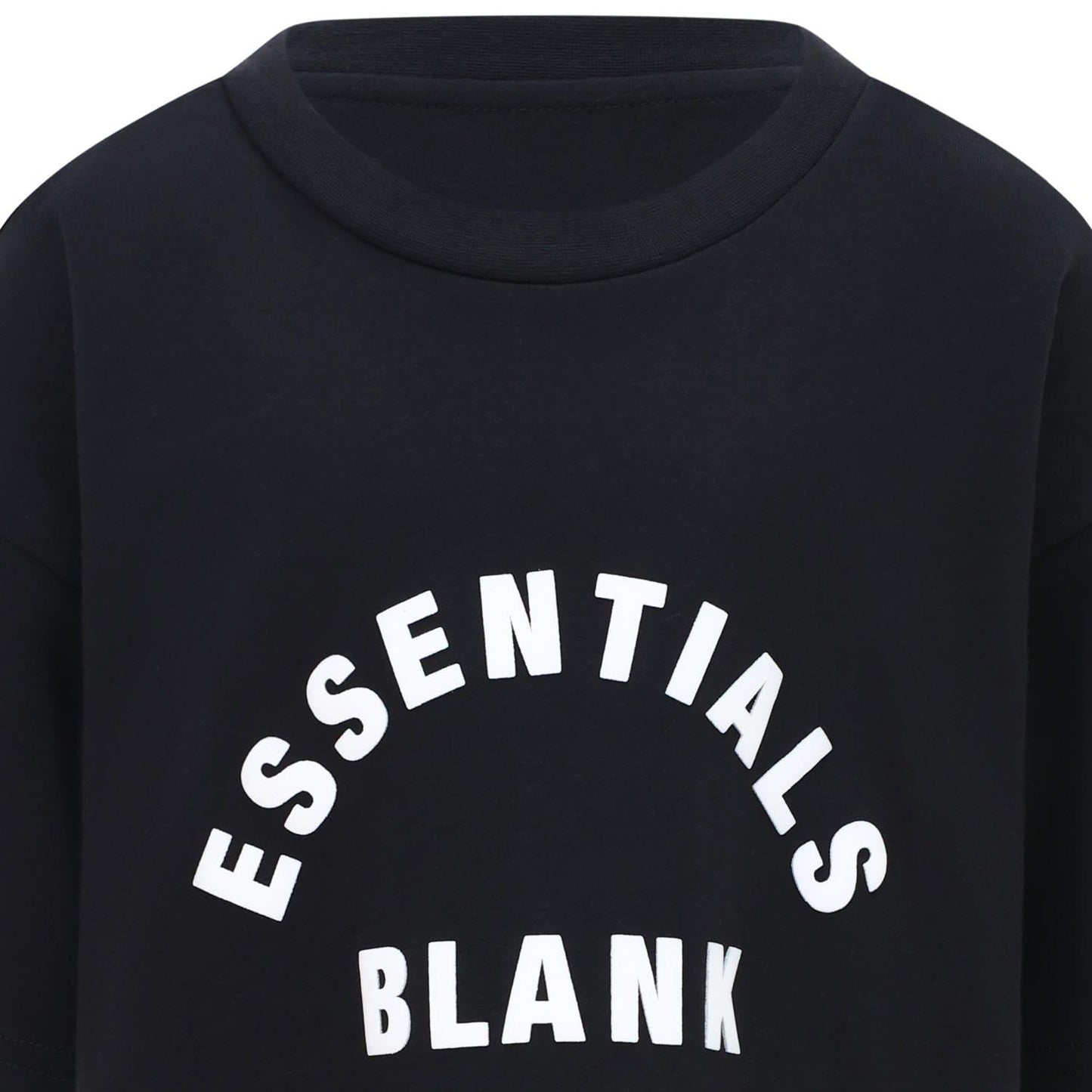 Black - Side - Blank Essentials Boys Regular T-Shirt