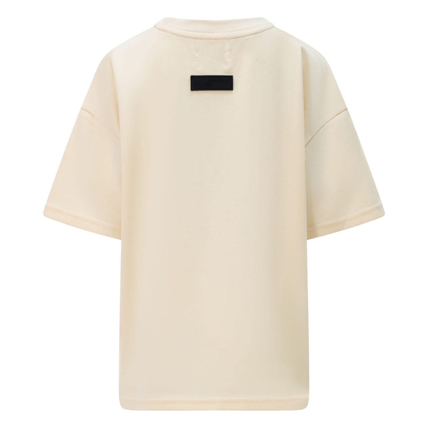 Beige - Back - Blank Essentials Boys Regular T-Shirt