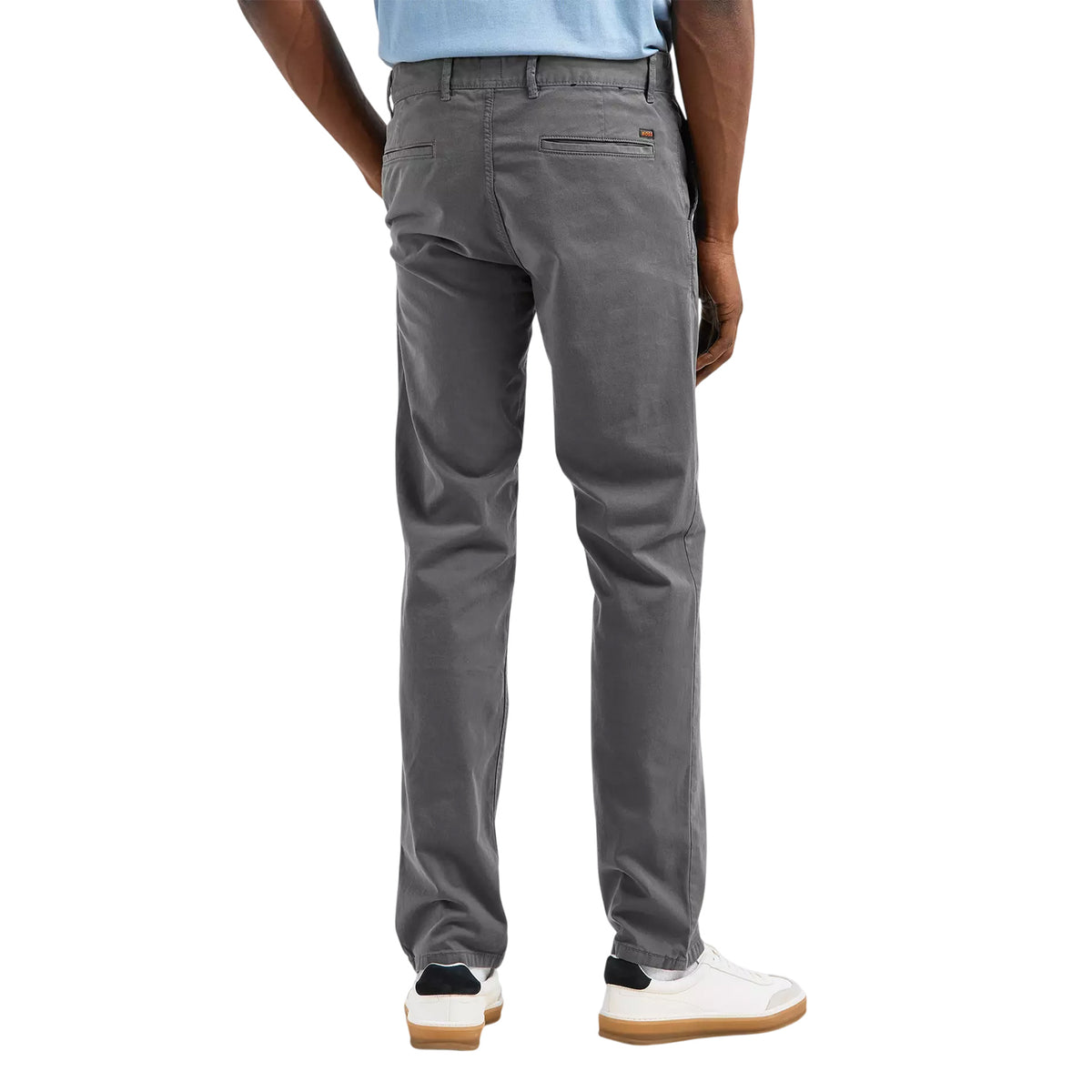 Charcoal - Lifestyle - Boss Mens Plain Slim Chinos