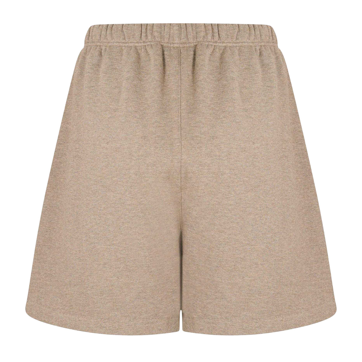 Brown - Back - Fear Of God Essentials Womens-Ladies Fleece Shorts