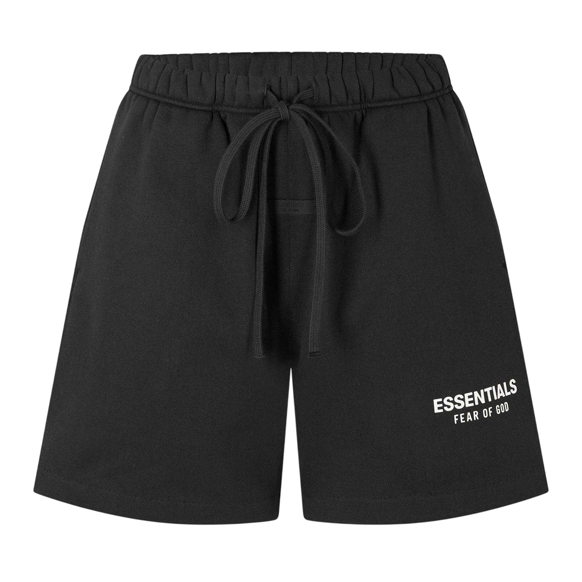 Black - Front - Fear Of God Essentials Womens-Ladies Fleece Shorts