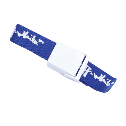 Navy-White - Back - Off White Boys Script Belt